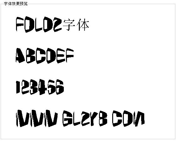 Foldz字体