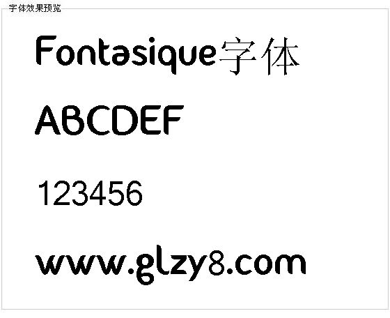 Fontasique字体