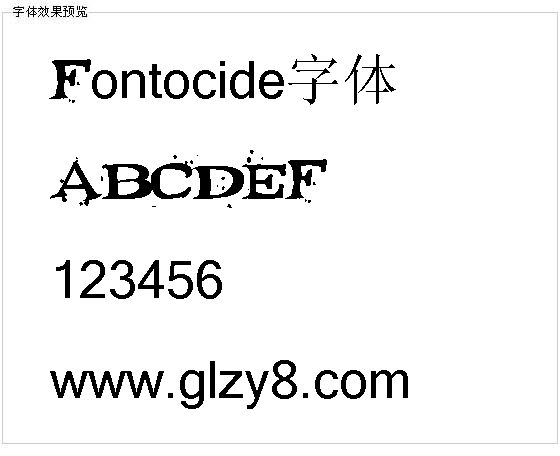 Fontocide字体