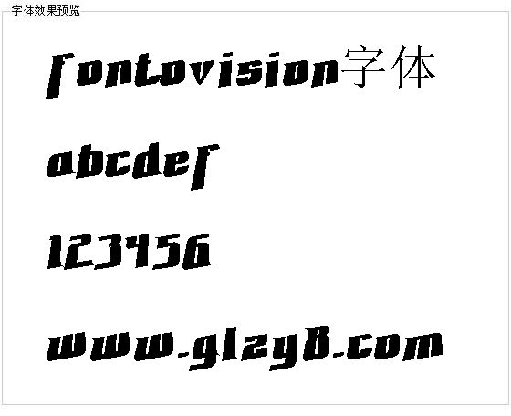 fontovision字体