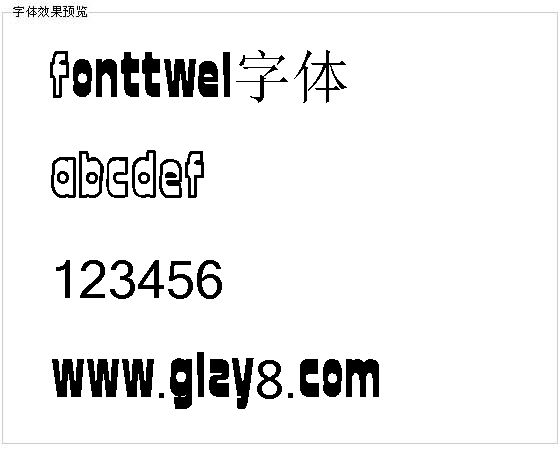 Fonttwel字体