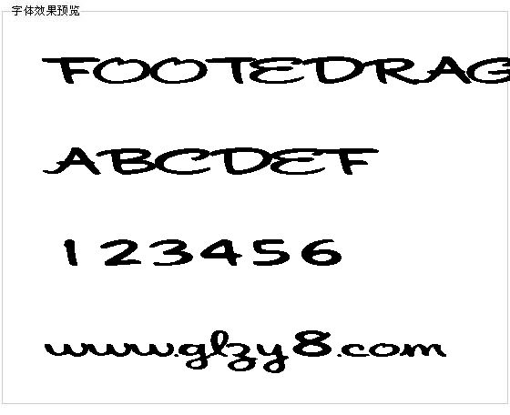 FOOTEDRAG字体