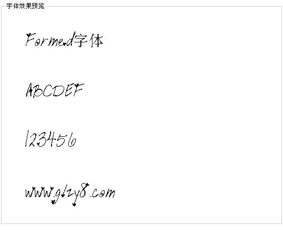 Formed字体