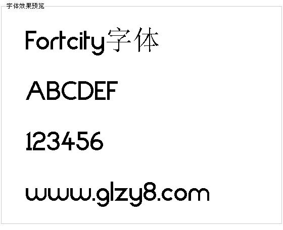 Fortcity字体