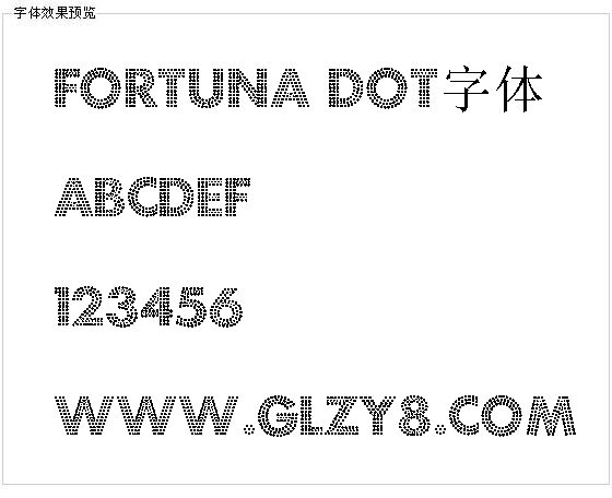 Fortuna Dot字体