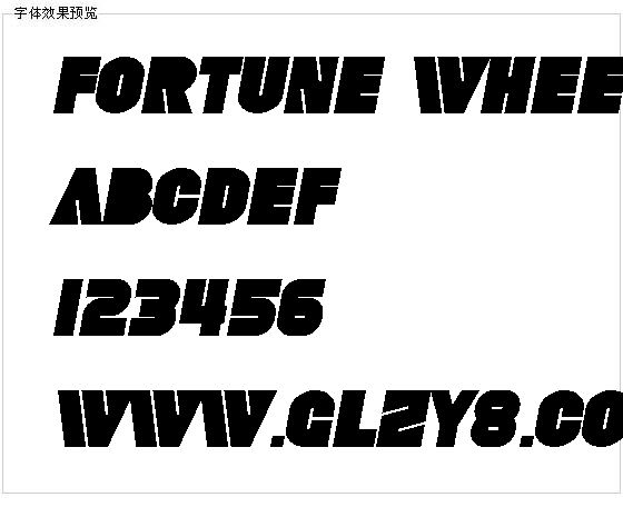 Fortune Wheel字体