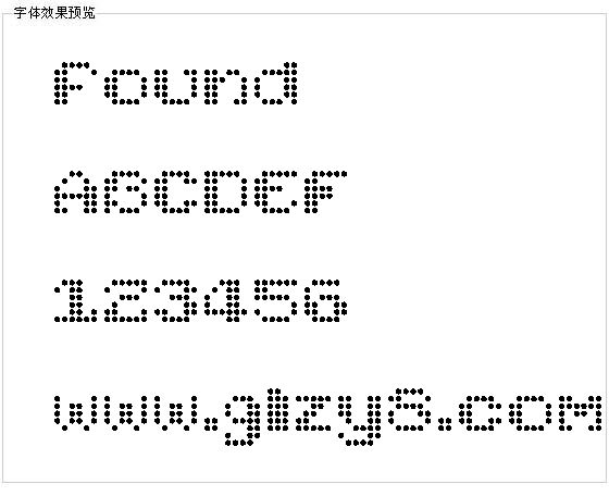 found字体