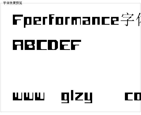 Fperformance字体