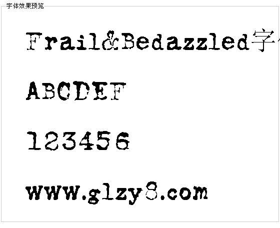 Frail&Bedazzled字体