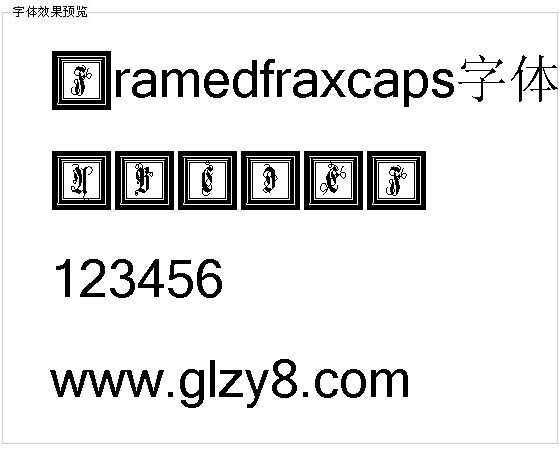 Framedfraxcaps字体