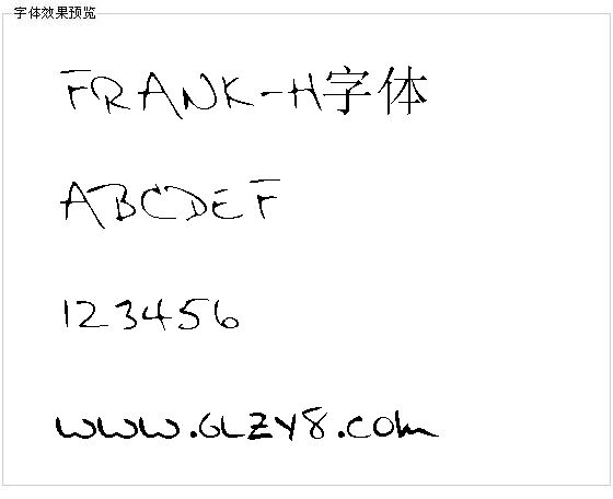 FRANK-H字体