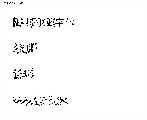 Frankendork字体