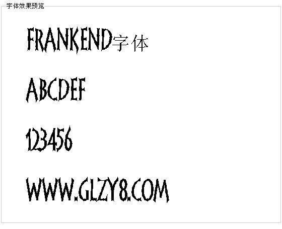 Frankend字体