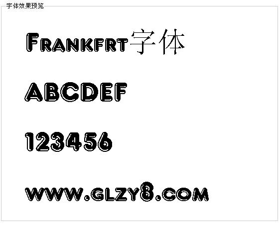 Frankfrt字体