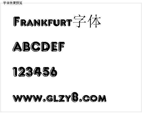 Frankfurt字体