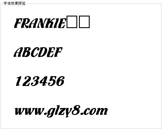 FRANKIE字体