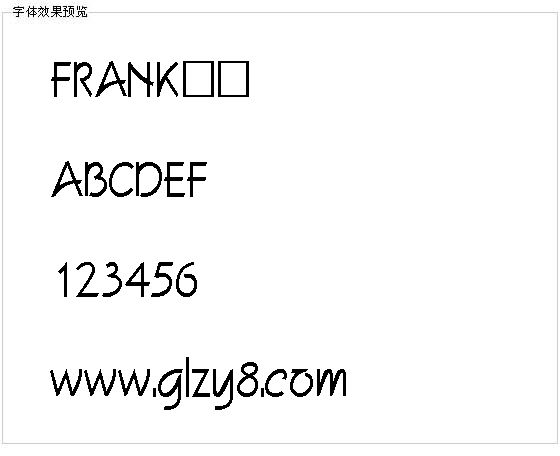 FRANK字体