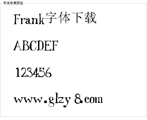 Frank字体下载