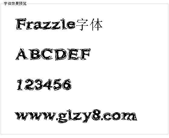 Frazzle字体