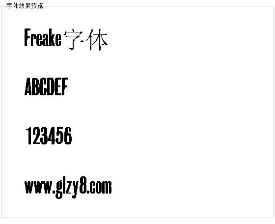 Freake字体