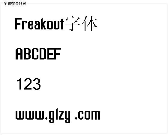 Freakout字体