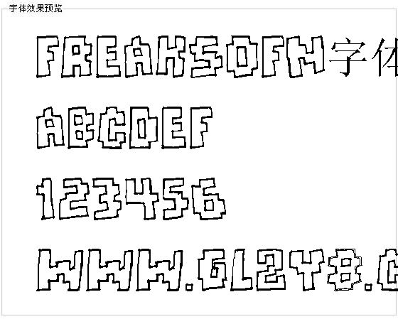 FreaksofN字体