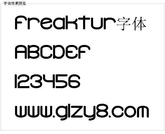 Freaktur字体