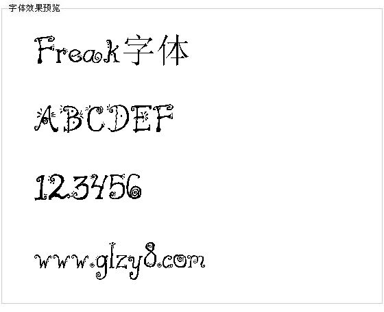 Freak字体