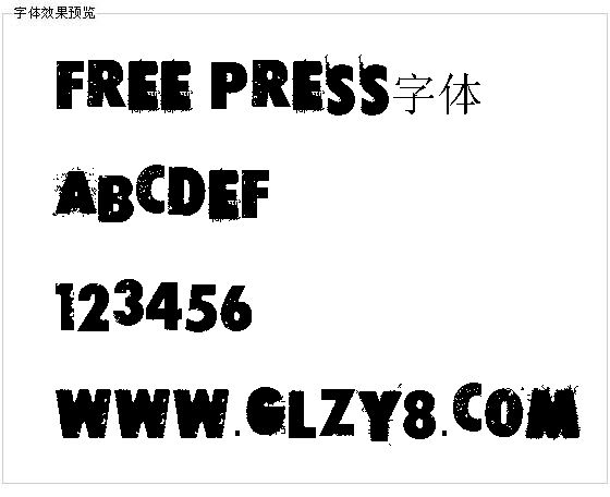 free press字体