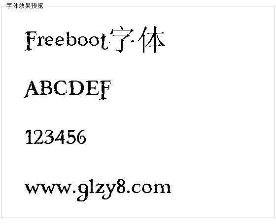 Freeboot字体