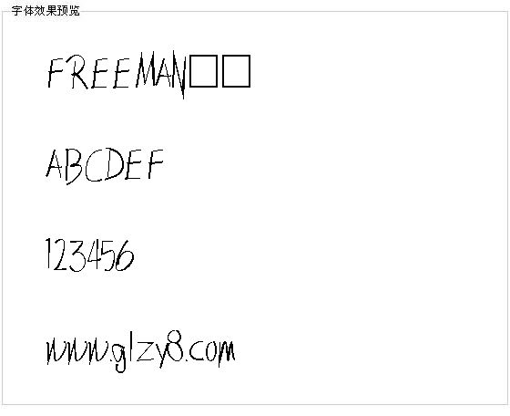 FREEMAN字体