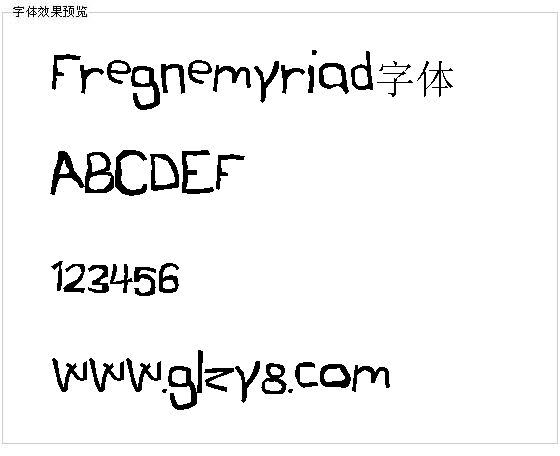 Fregnemyriad字体