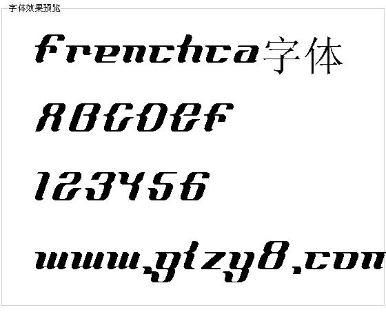 Frenchca字体