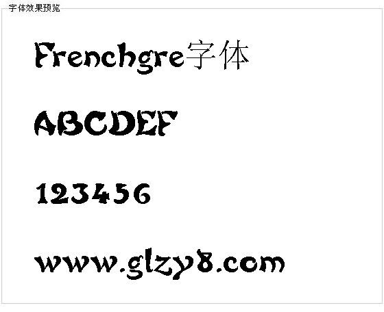 Frenchgre字体