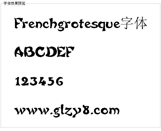 Frenchgrotesque字体