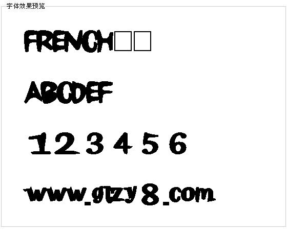 FRENCH字体