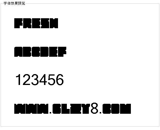 Fresh字体