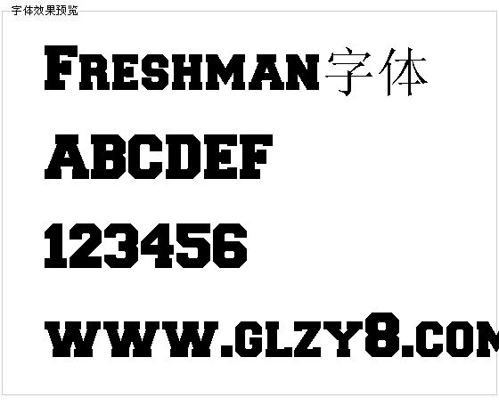 Freshman字体