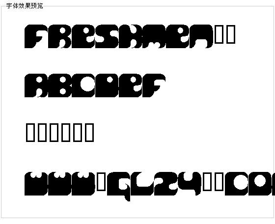 Freshmen字体