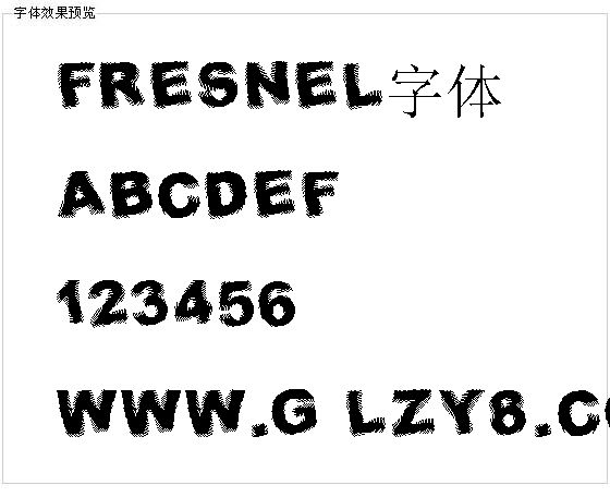 Fresnel字体