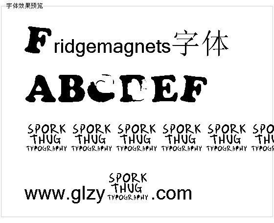 Fridgemagnets字体