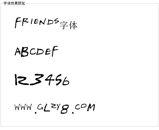 Friends字体