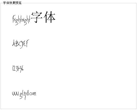 Frightnight字体