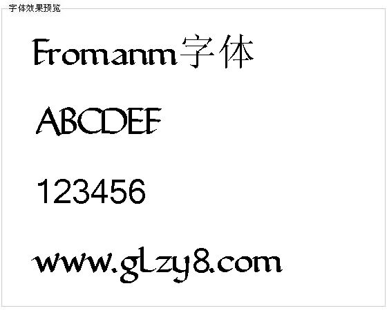 Fromanm字体