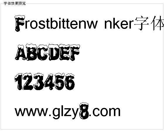 Frostbittenwanker字体