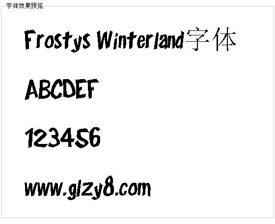 Frostys Winterland字体