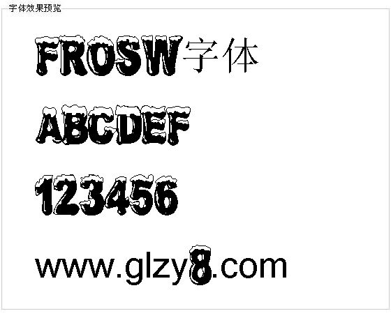 FROSW字体