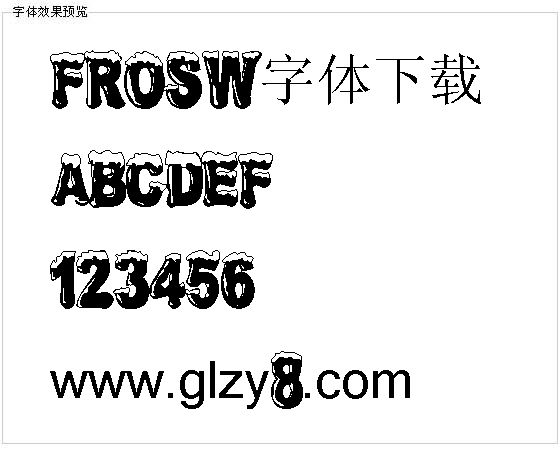 FROSW字体下载