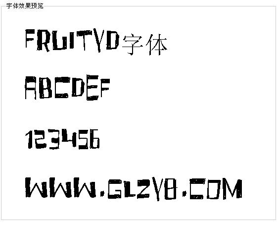 Fruityd字体