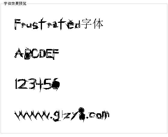 Frustrated字体